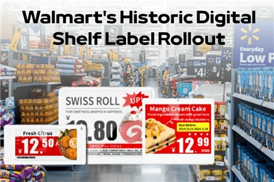 Walmart এর ঐতিহাসিক ডিজিটাল শেলফ লেবেল রোলআউট