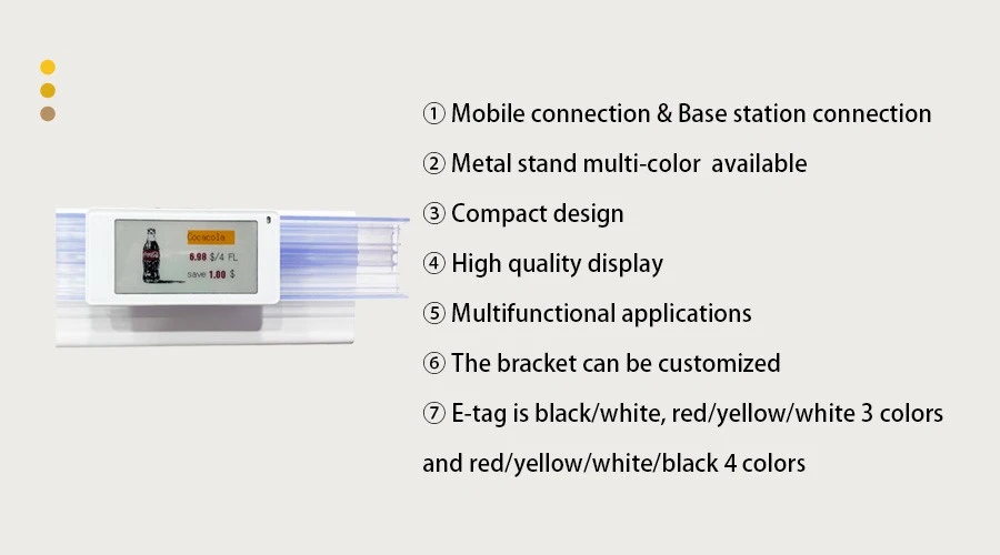 2.6 Inch Electronic Price Tag Extrusion Channel 2.6 Inch Electronic Price Tag Extrusion Channel